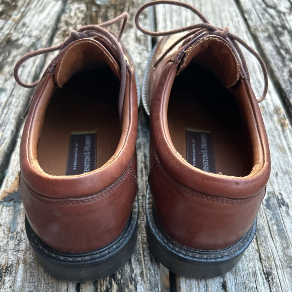 Johnston & Murphy Men’s Oxford Brown Leather Lace Up Dress Shoes. Size 8M - Picture 7 of 9